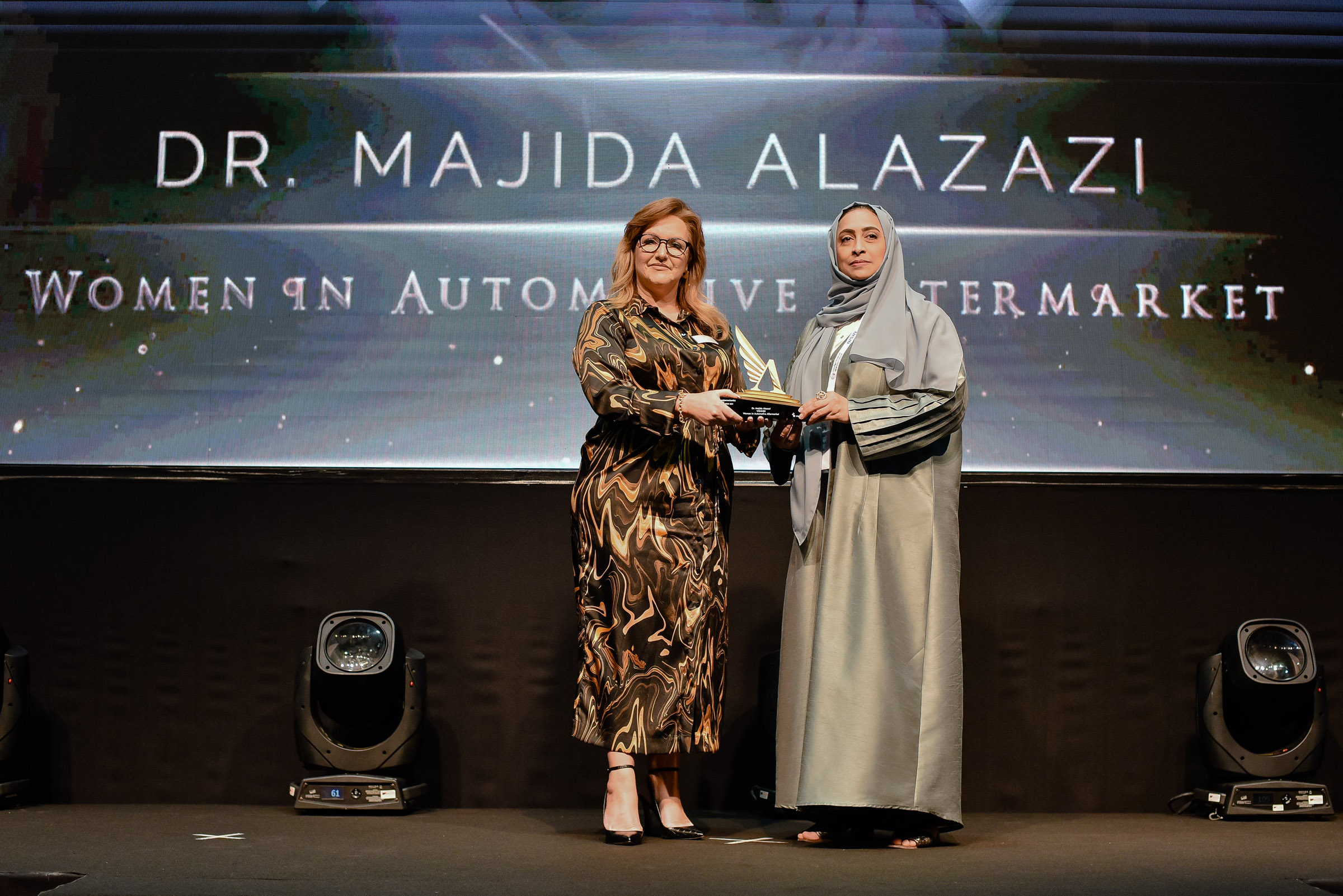 Dr- Majida Al Azazi, Chairman of M Glory Holding, was honoured with the ---