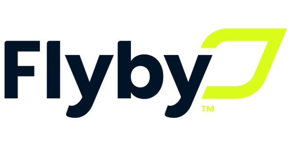Flyby logo - black and yellow