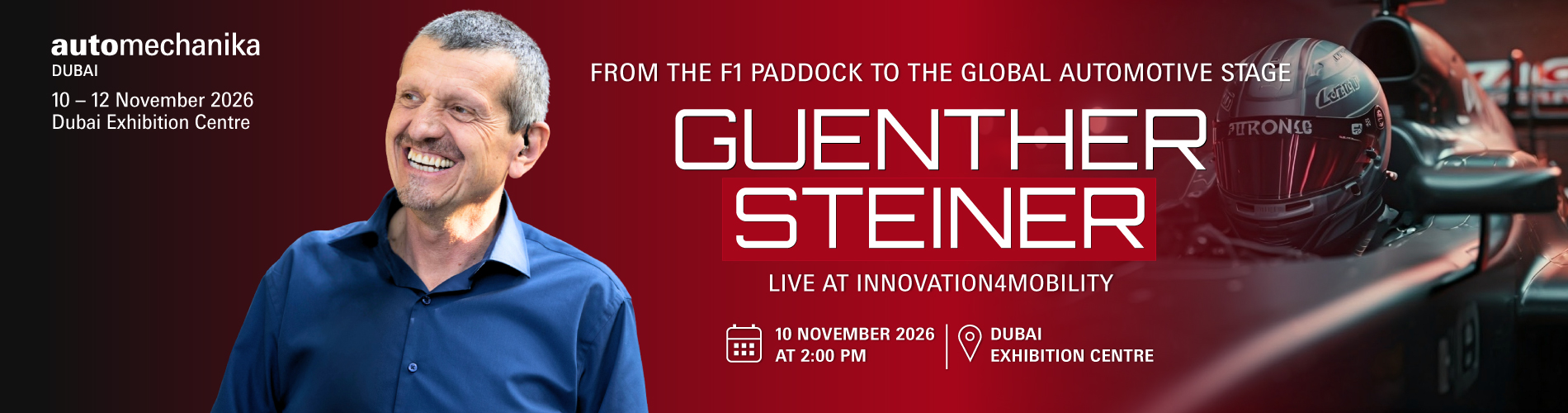 Guenther Steiner - Automechanika Dubai