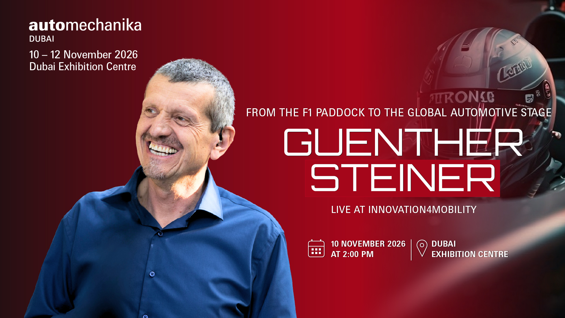 Guenther Steiner - Automechanika Dubai