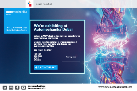 Automechanika Dubai 2026 - Personalised Ecard